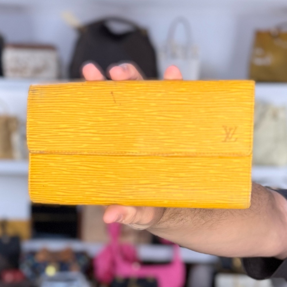 LV YELLOW EPI WALLET